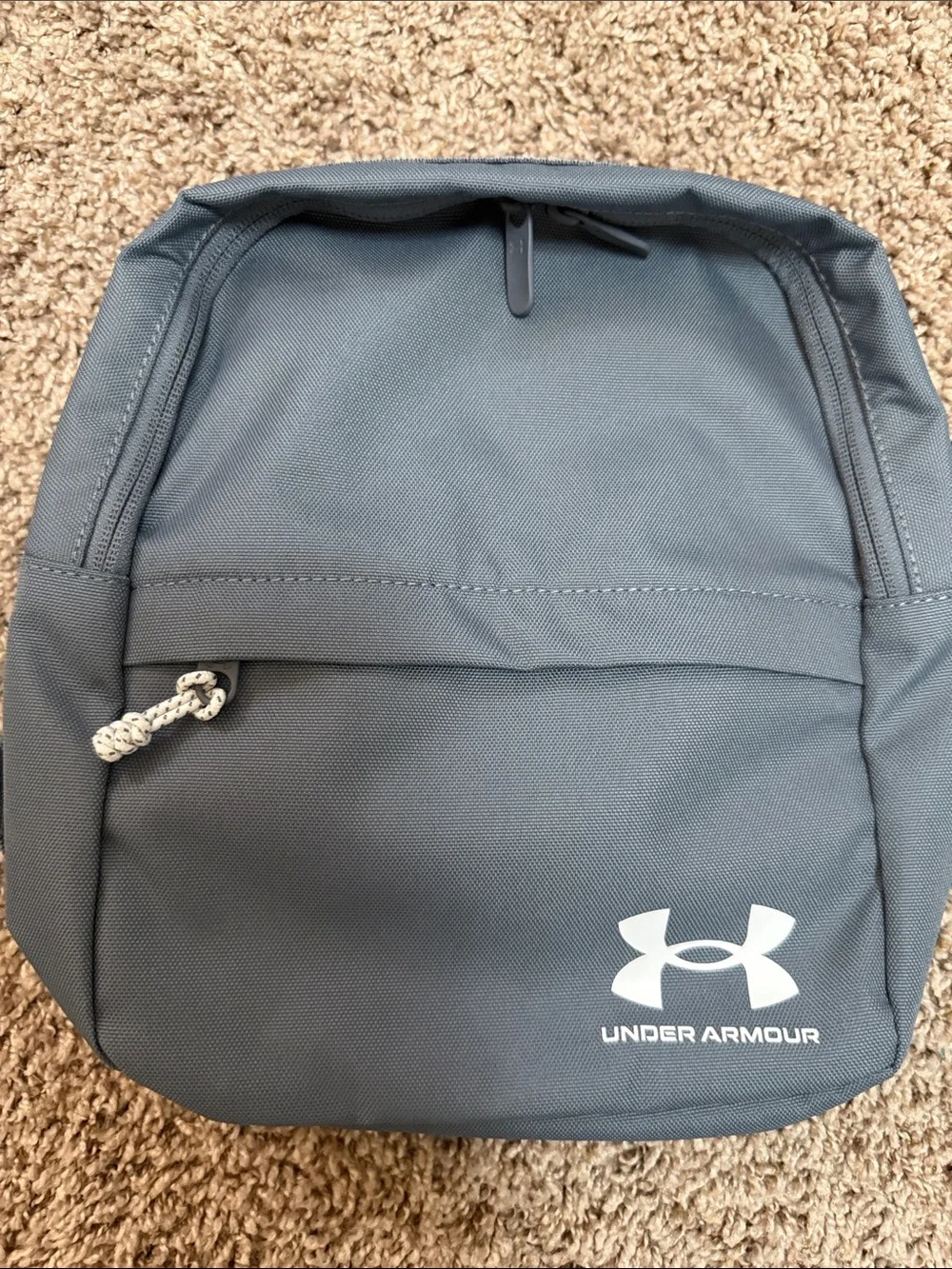 Under Armour Gray Women's Small Backpack with White Logo